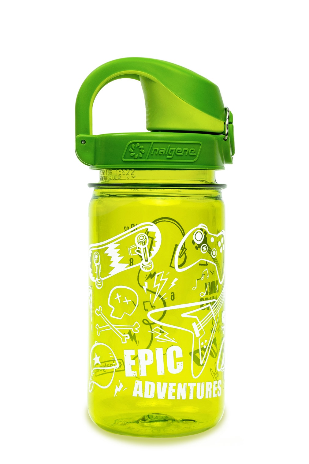 Nalgene product image: 12oz On-The-Fly Kids Lock-Top Bottle with Graphics Y6 — 12oz On-The-Fly Kids Lock-Top Bottle with Graphics
