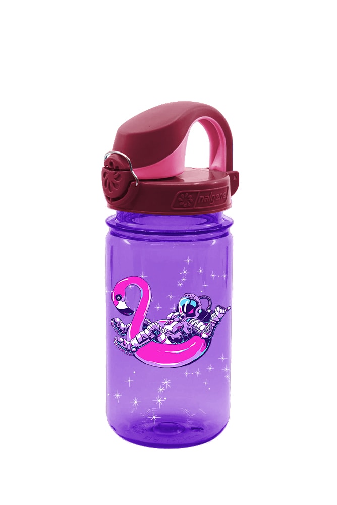 Nalgene product detail: 12oz On-The-Fly Kids Lock-Top Bottle with Graphics R8 — 12oz On-The-Fly Kids Lock-Top Bottle with Graphics