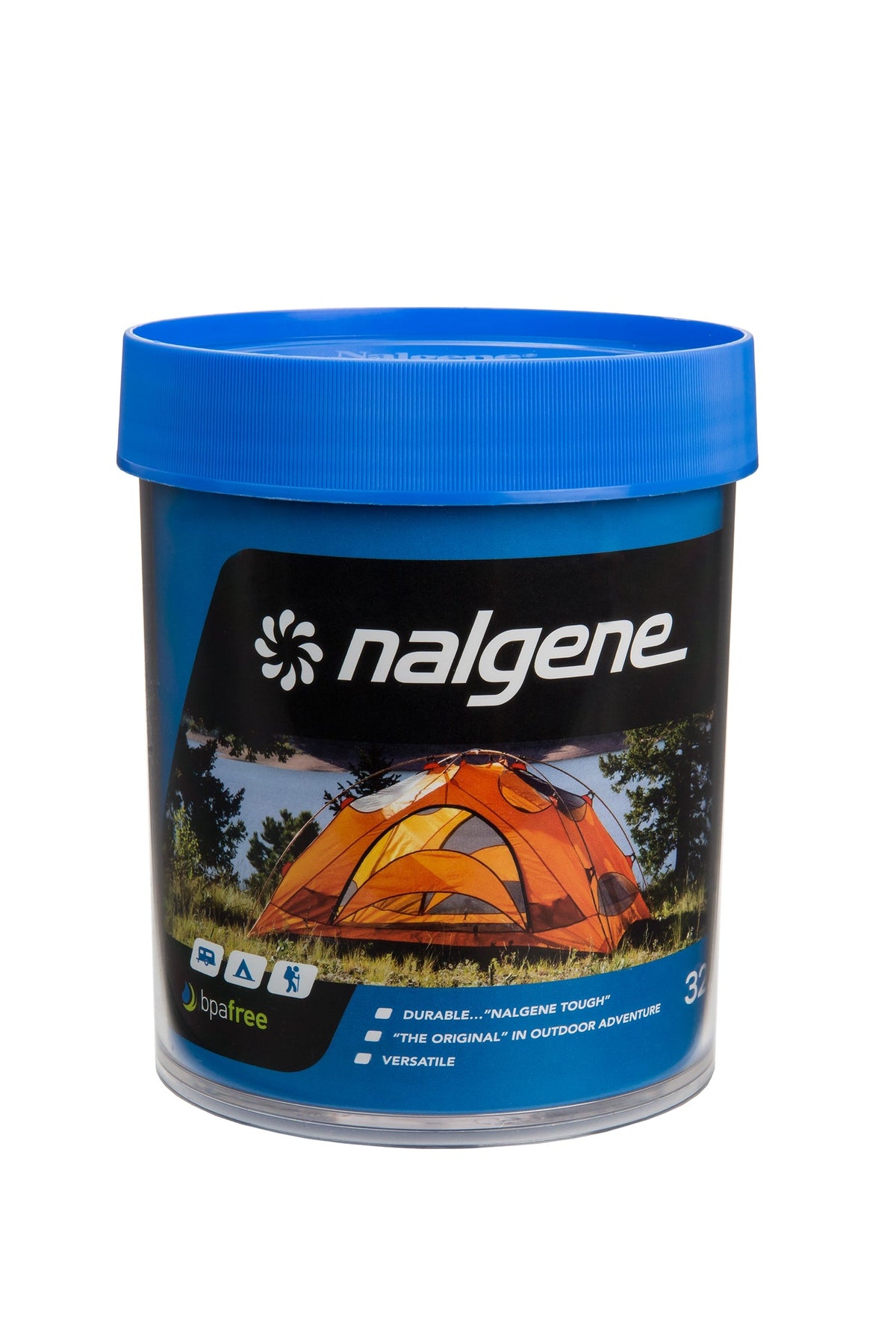 Nalgene product view: 32oz Storage Jar – Blue Lid A0 — 32oz Storage Jar – Blue Lid