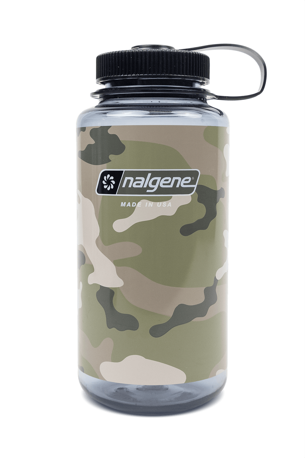 Nalgene product view: 32oz Wide Mouth Camo Print Bottles M1 — 32oz Wide Mouth Camo Print Bottles