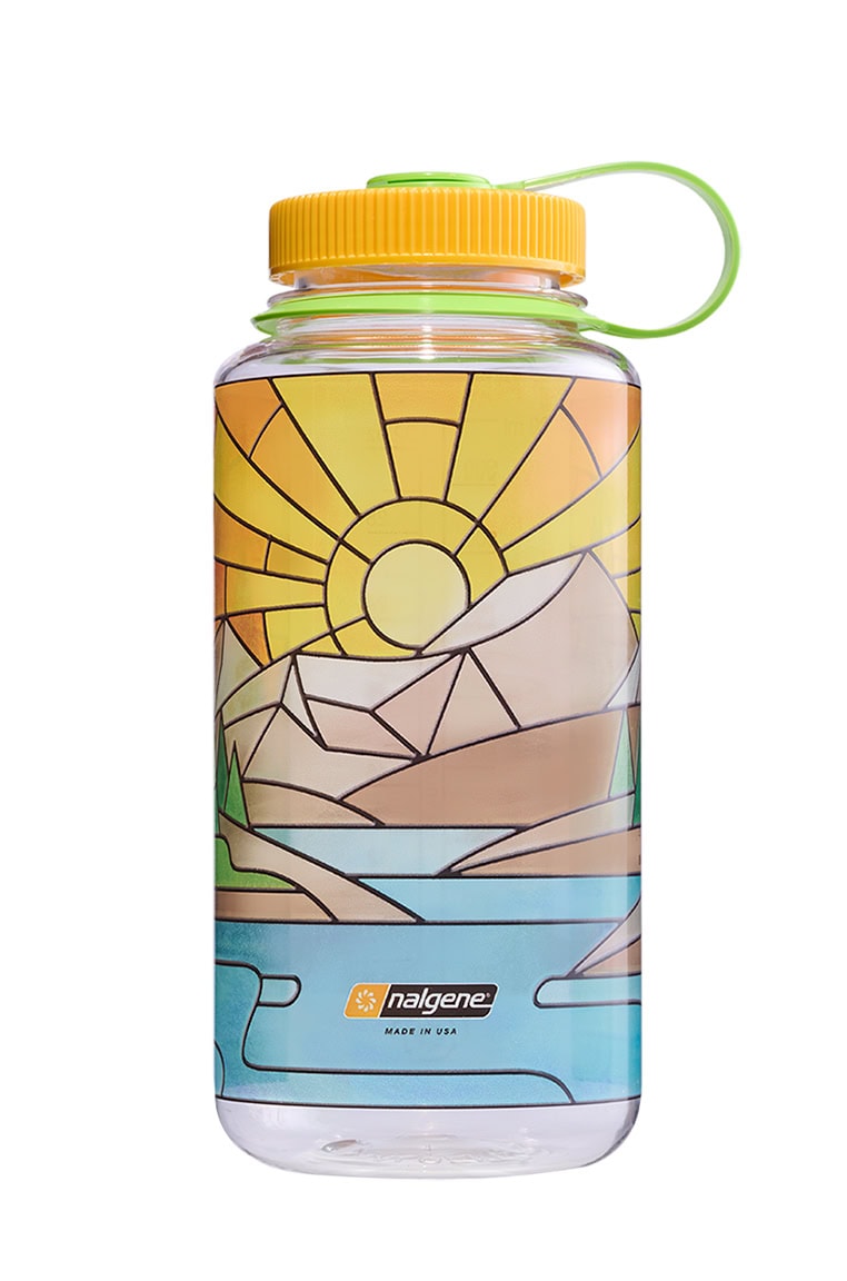 Nalgene product view: 32oz Wide Mouth Stained Glass Print Bottles H9 — 32oz Wide Mouth Stained Glass Print Bottles