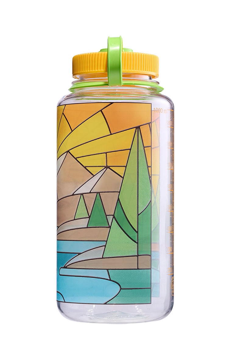 Nalgene product image: 32oz Wide Mouth Stained Glass Print Bottles H9 — 32oz Wide Mouth Stained Glass Print Bottles