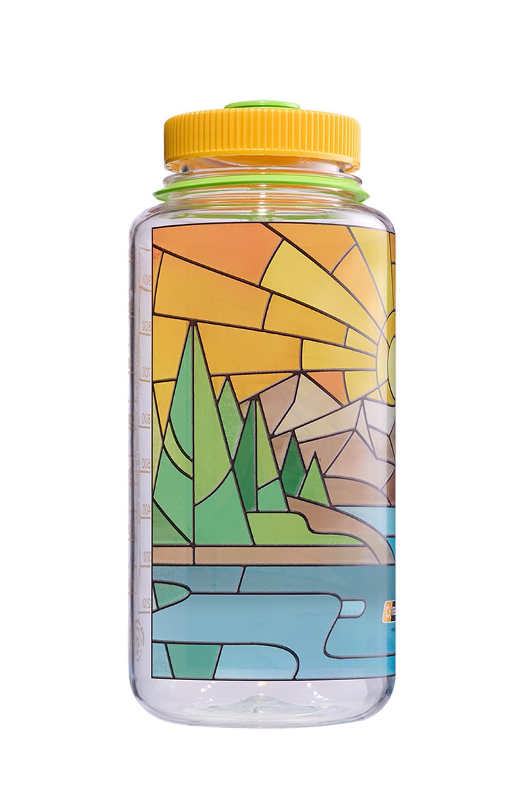 Nalgene product view: 32oz Wide Mouth Stained Glass Print Bottles H9 — 32oz Wide Mouth Stained Glass Print Bottles