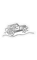 Nalgene product image: SUV Sticker U3 — SUV Sticker
