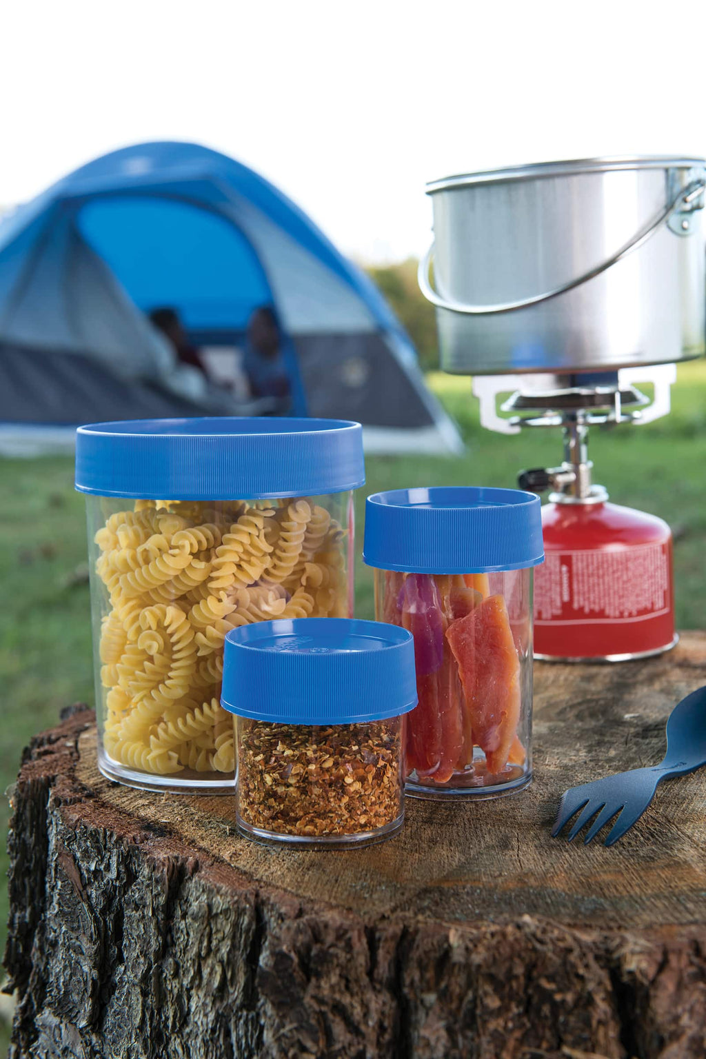 Nalgene product detail: 8oz Storage Jar – Blue Lid U5 — 8oz Storage Jar – Blue Lid