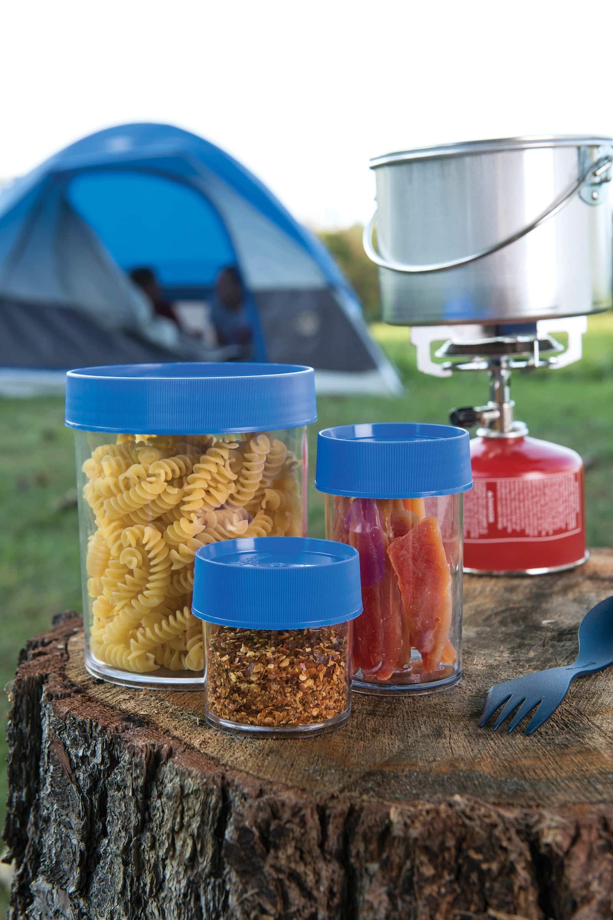 Nalgene product detail: 8oz Storage Jar – Blue Lid U5 — 8oz Storage Jar – Blue Lid