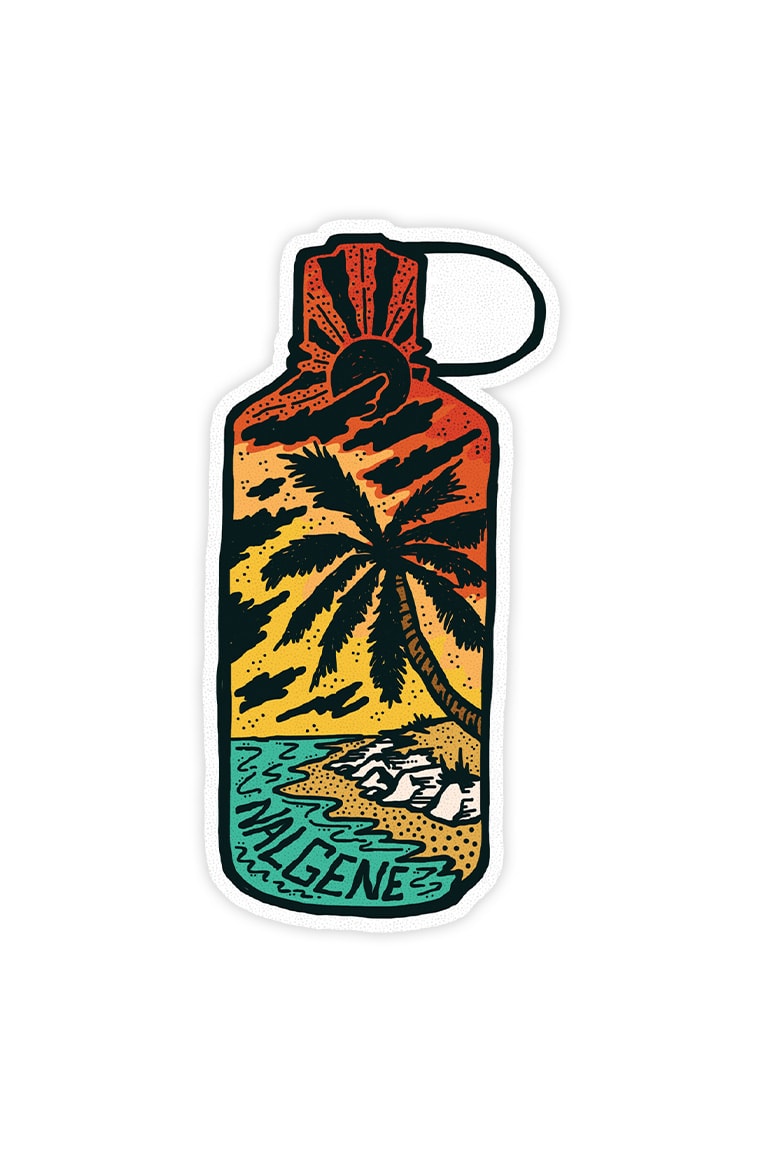 Nalgene product detail: Tropical Narrow Mouth Sticker U6 — Tropical Narrow Mouth Sticker