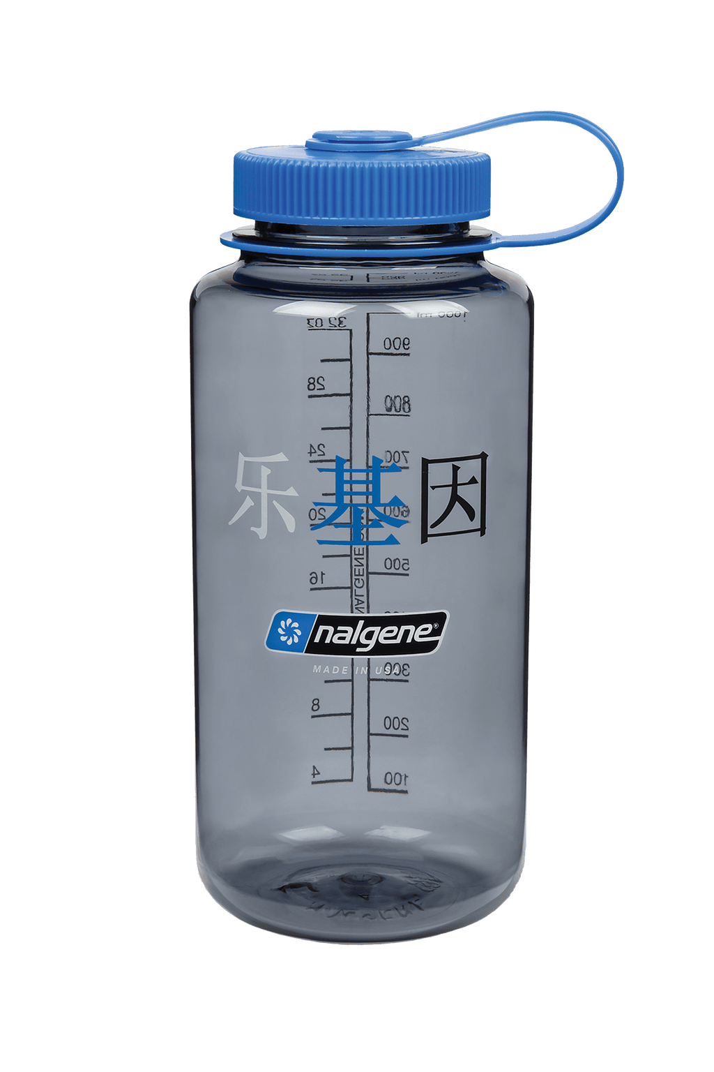 Nalgene product image: 32oz Wide Mouth “Happy Gene” Bottle X0 — 32oz Wide Mouth “Happy Gene” Bottle