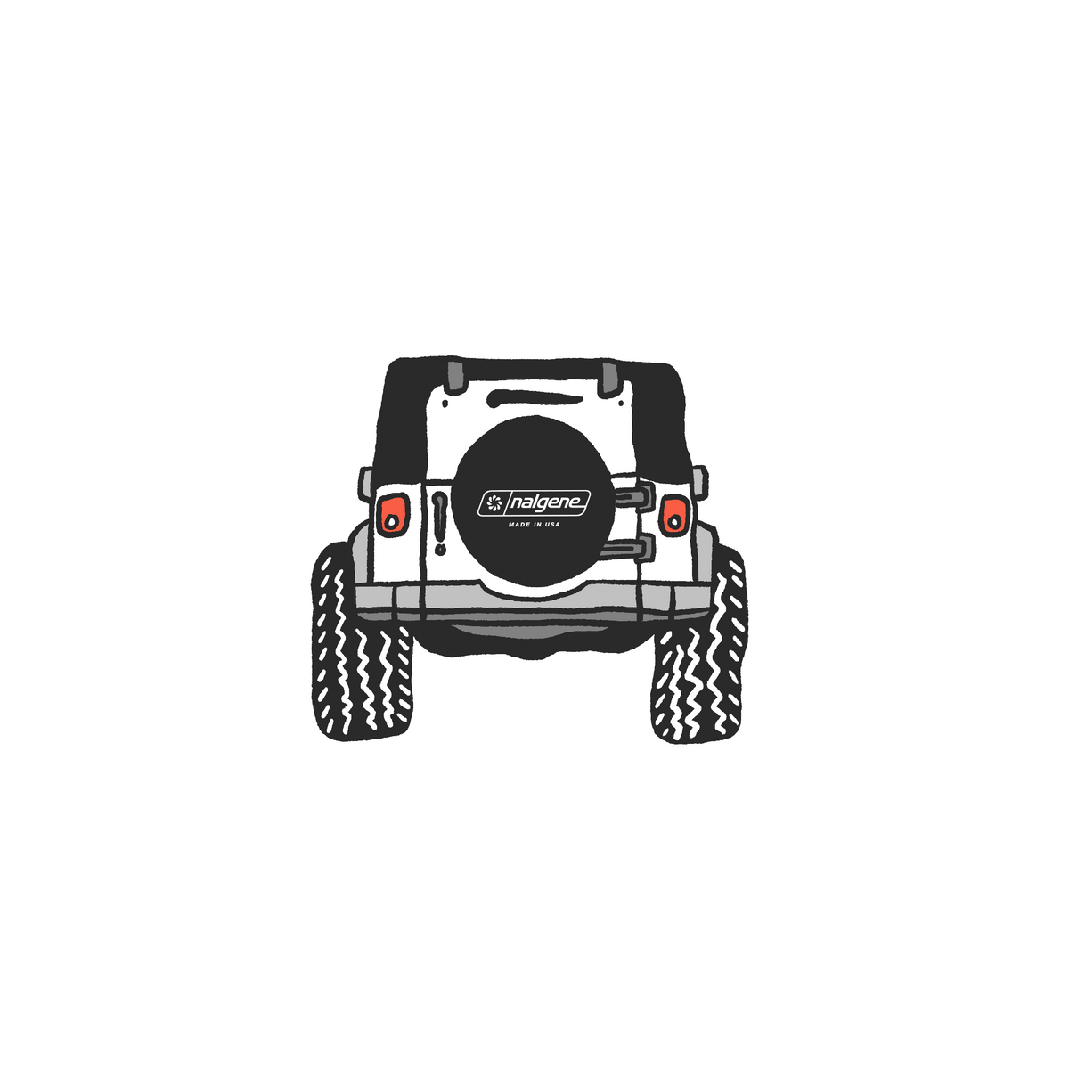 Nalgene product detail: Four Wheeling Sticker G2 — Four Wheeling Sticker