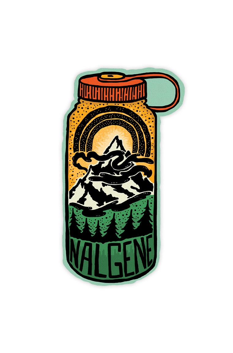 Nalgene product detail: Mountain Peak Sticker R0 — Mountain Peak Sticker