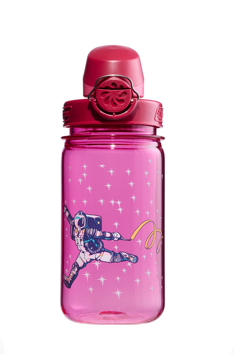 Nalgene product detail: 12oz On-The-Fly Kids Lock-Top Bottle with Graphics R8 — 12oz On-The-Fly Kids Lock-Top Bottle with Graphics